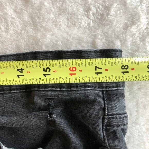 LUCKY Brand Faded Black Distressed Stretch Slim Tapered Jeans Size W36/L32 - Picture 8 of 10